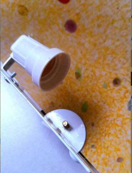 Coloured glass wall sconce