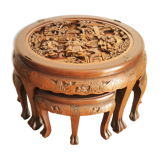 Chinese coffee table carved wood