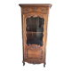 Vitrine style louis xv 1 porte en merisier