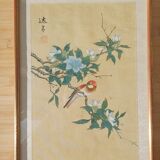 Deux peintures chinoises vintage sur soie