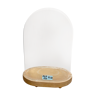 Oval glass wedding globe 27.5 cm