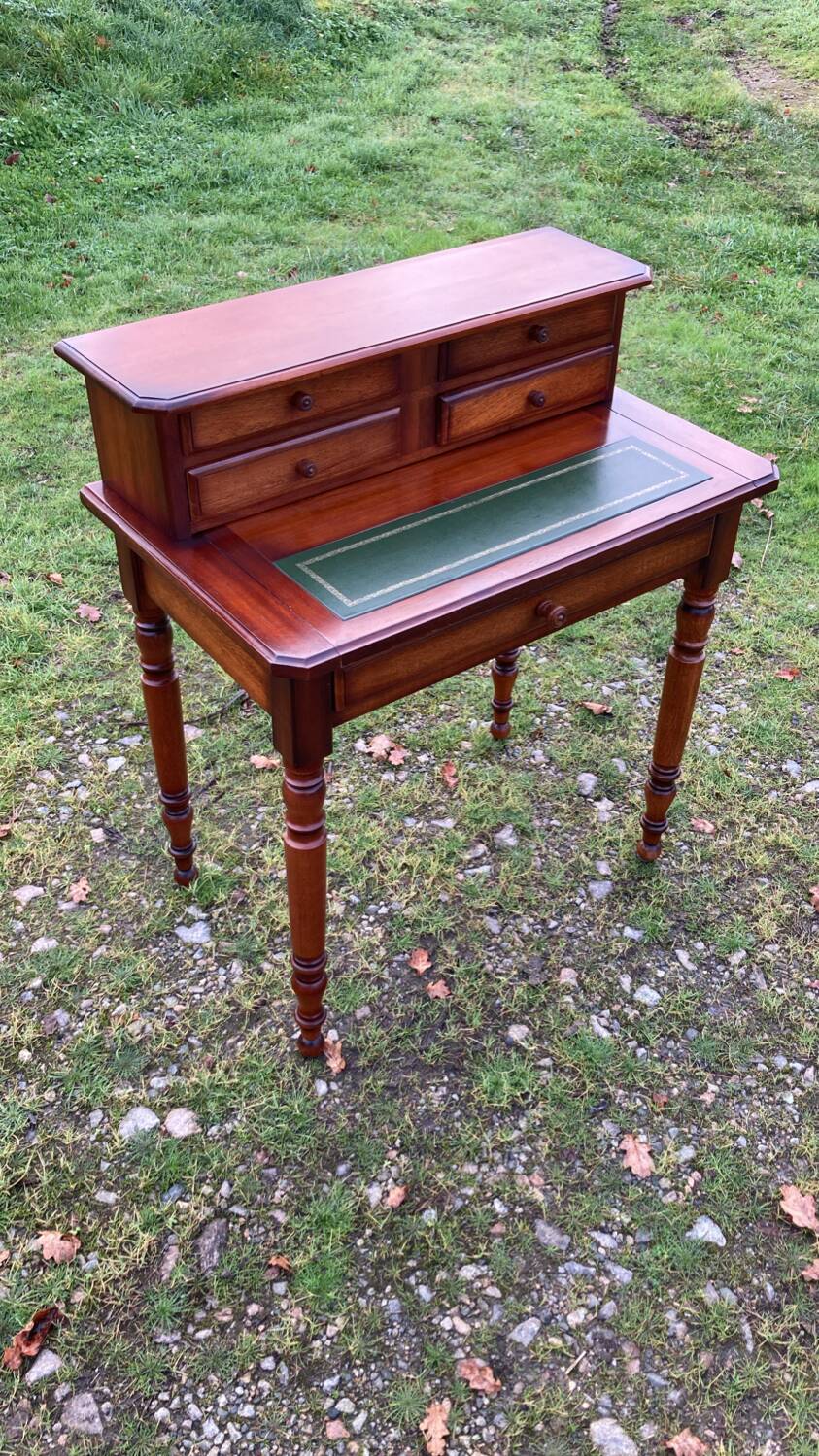 Secrétaire bois cuir