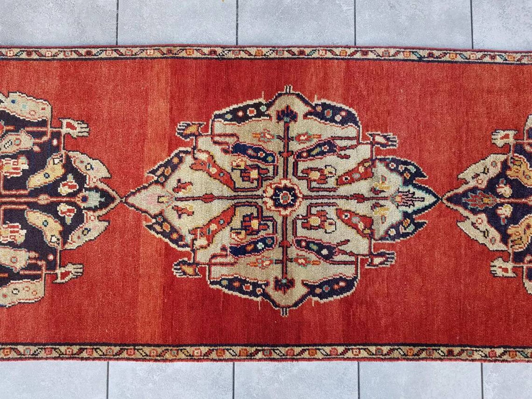 Oushak Bohemian Hallway Runner Rug sku 1069