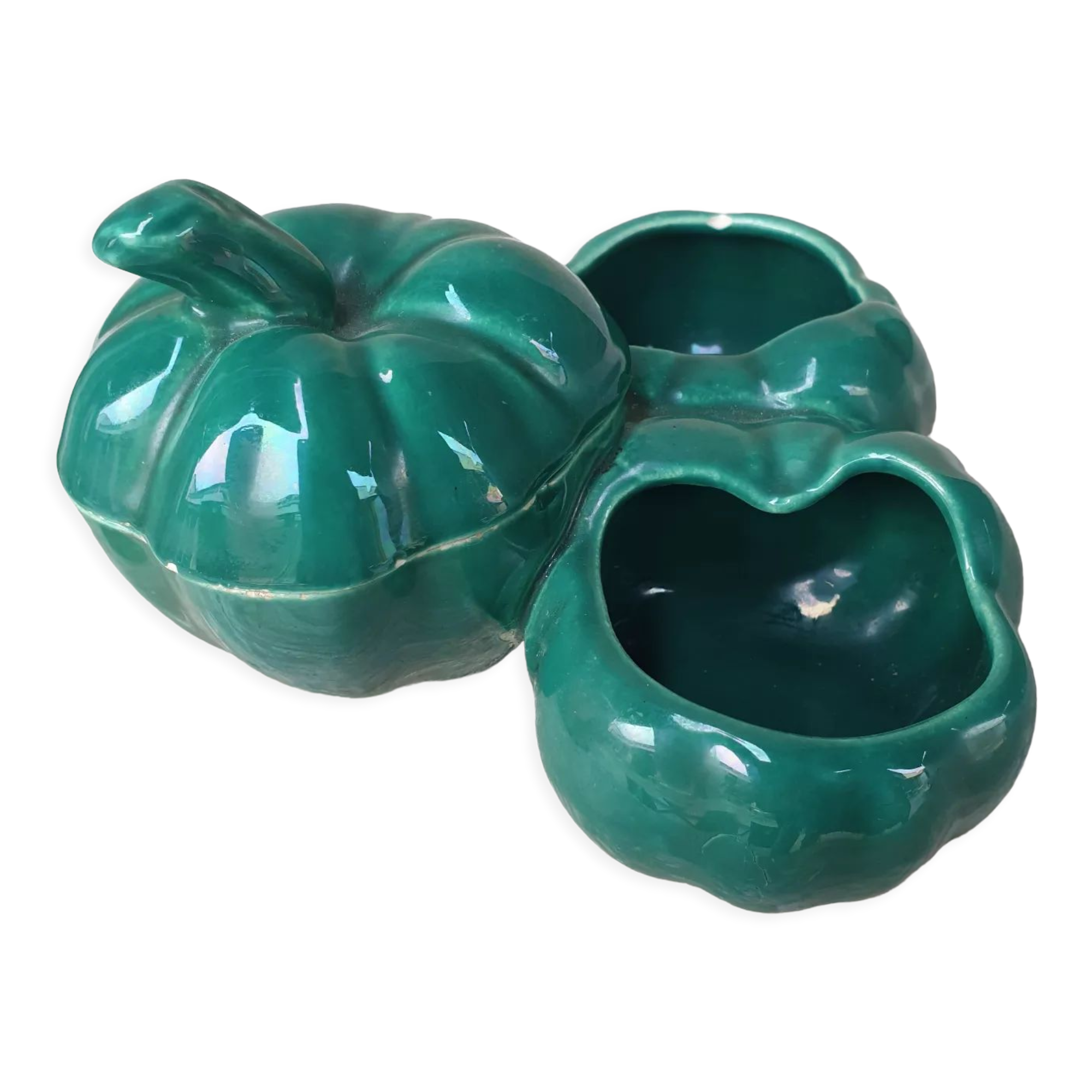 Service ceramic vintage mustards salt pepper