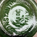 Thick moulded glass vase Constantin Italy