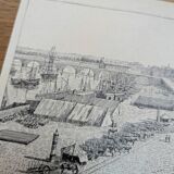 Printed in 1890, Bordeaux, Quai de la Bourse.