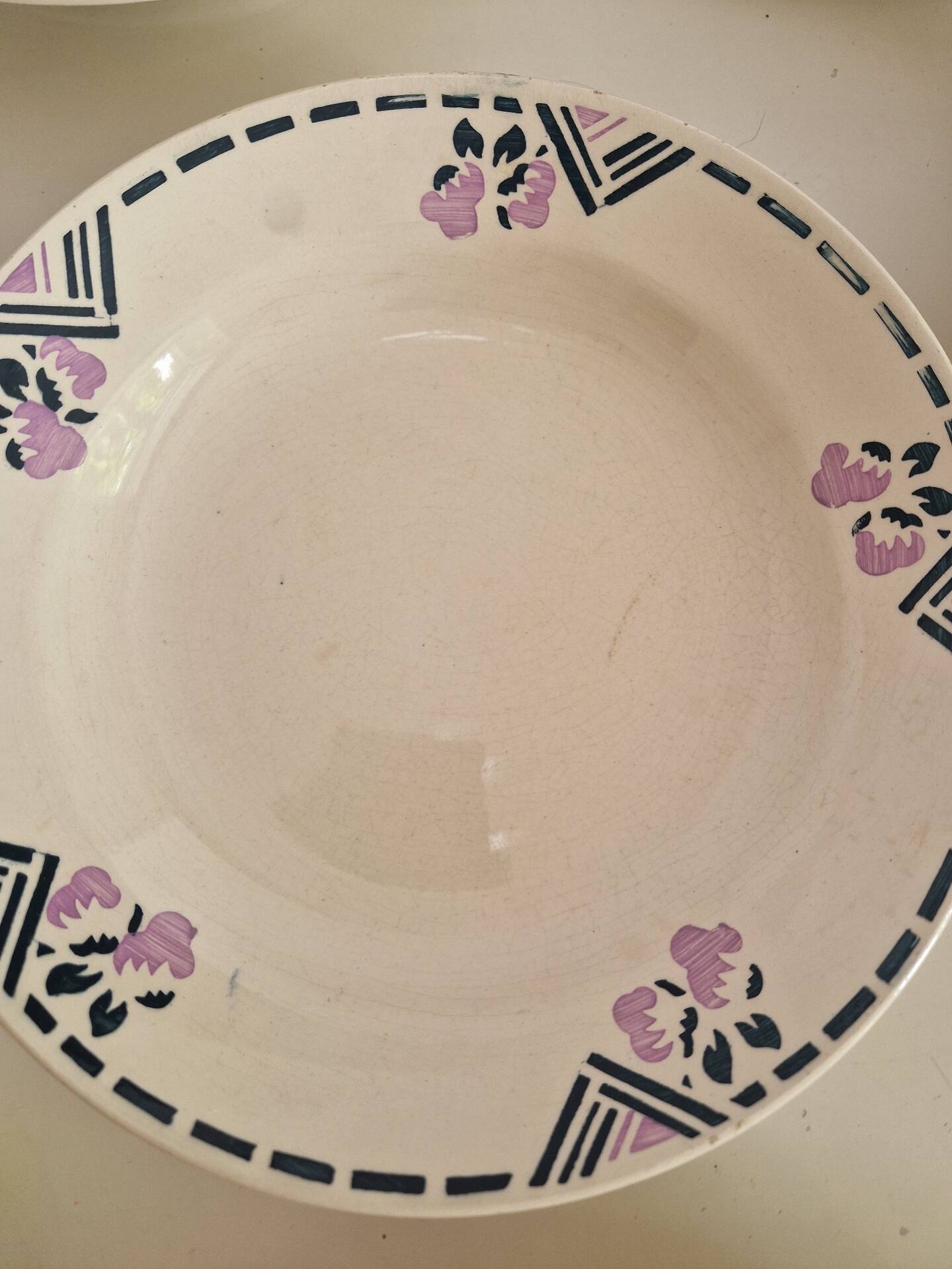 Set of 10 Deep Plates Model Tunis Longchamp Manufacture