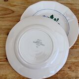 Set of 6 dessert plates Digoin Sarreguemines