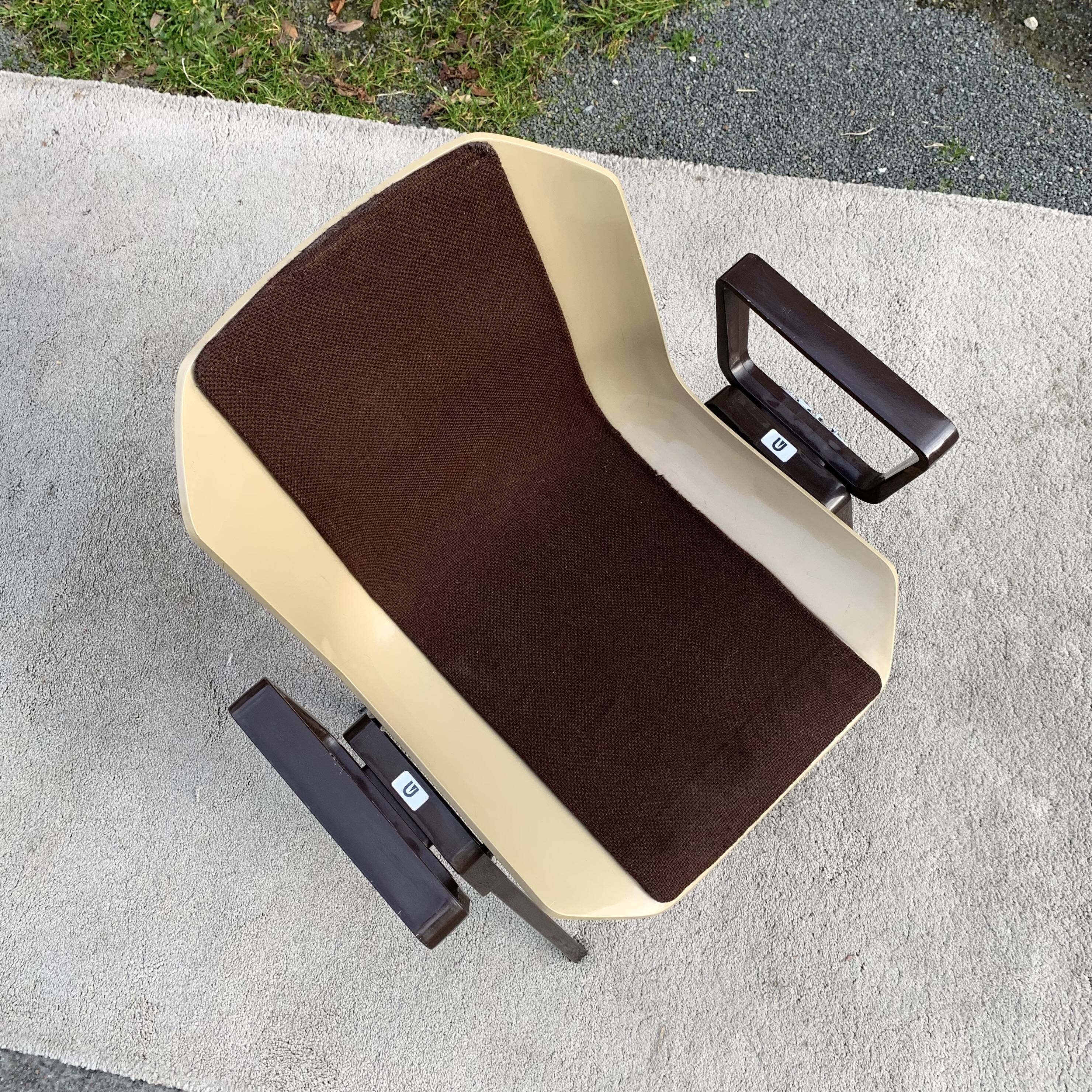 Set of 6 Albert Jacob / Grofillex bridge armchairs 1970