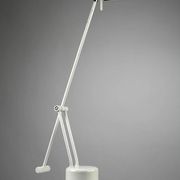 Minimalist White Adjustable Desk Lamp by Massive, Belgium — 1980s
