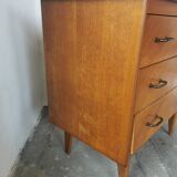Chest of drawers from the 50s, compass feet