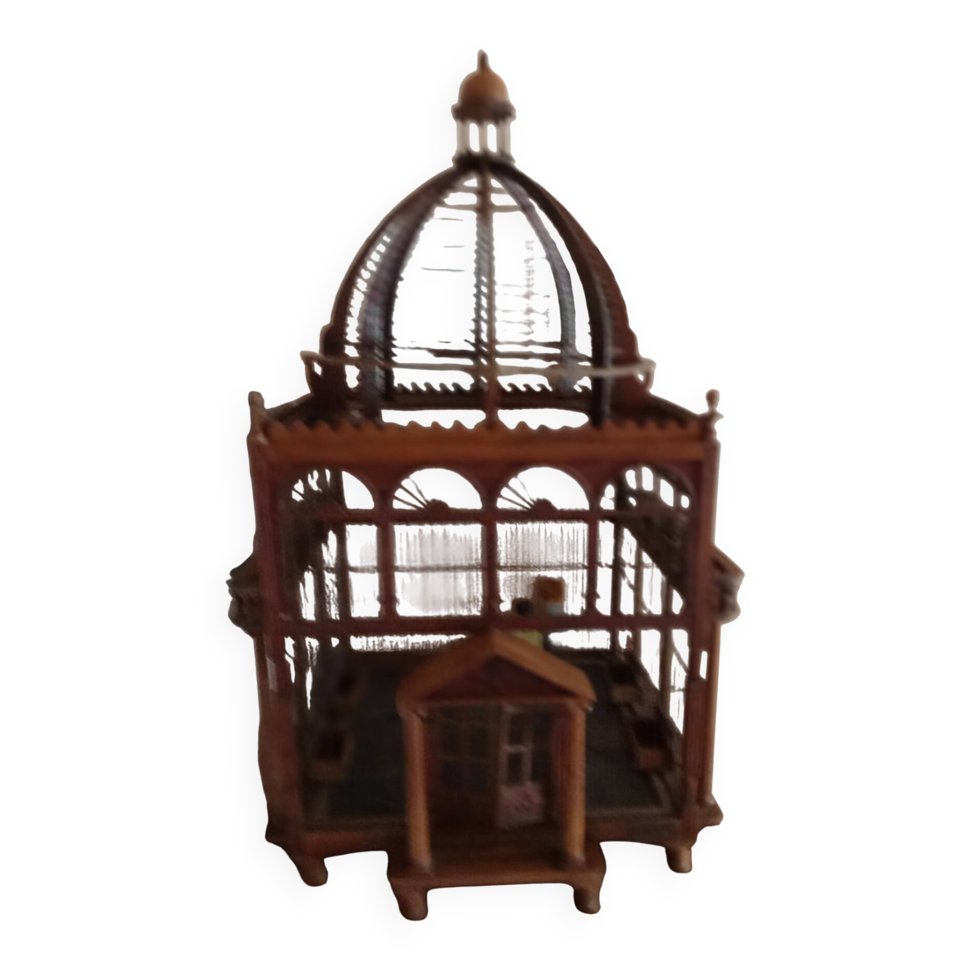 Victorian wooden birdcage