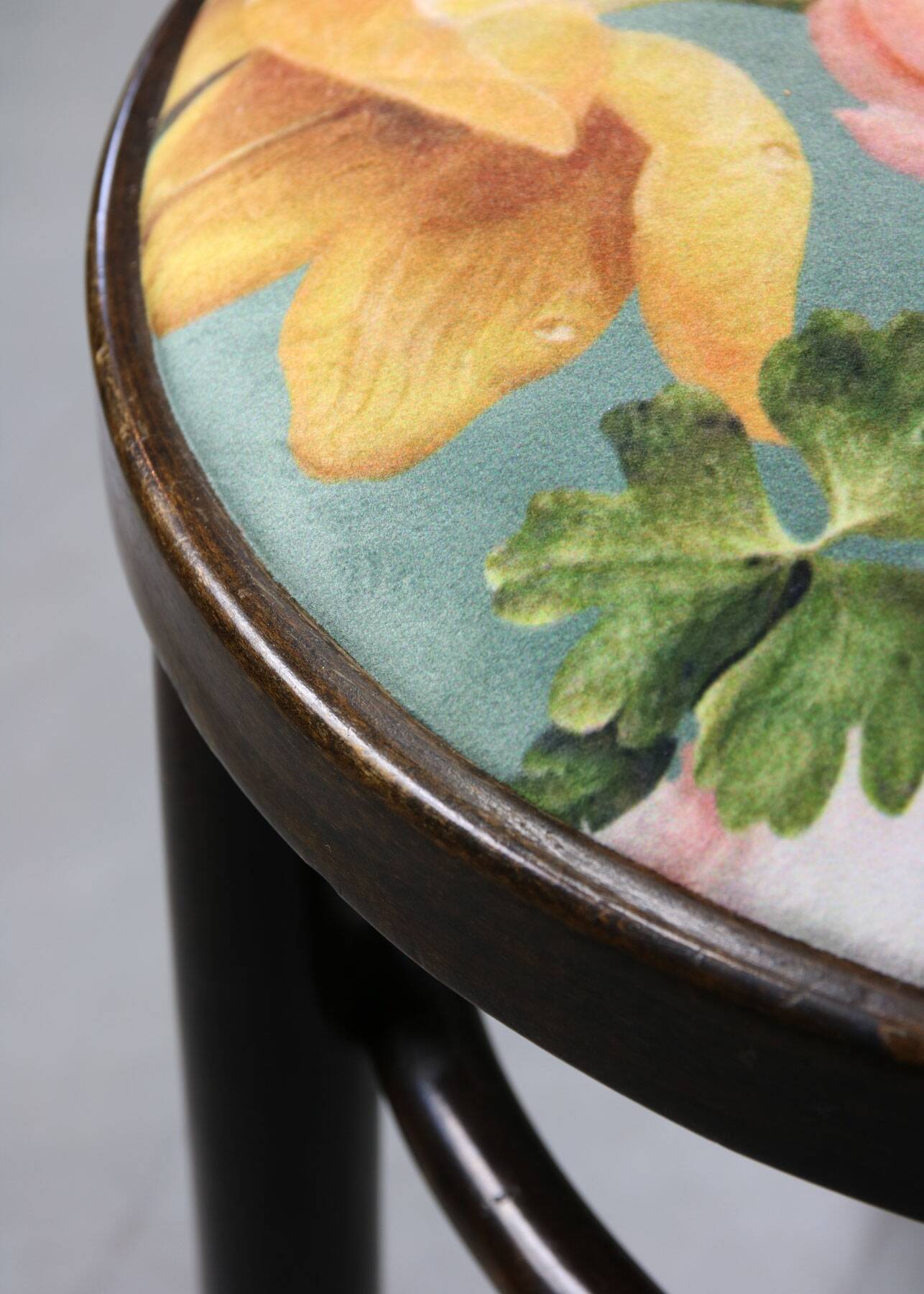 Vintage Velvet No. 18 Dining Chairs by Michael Thonet, Set of 4