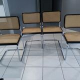 Suite 4 chairs cesca B32 Marcel Breuer vintage 1990