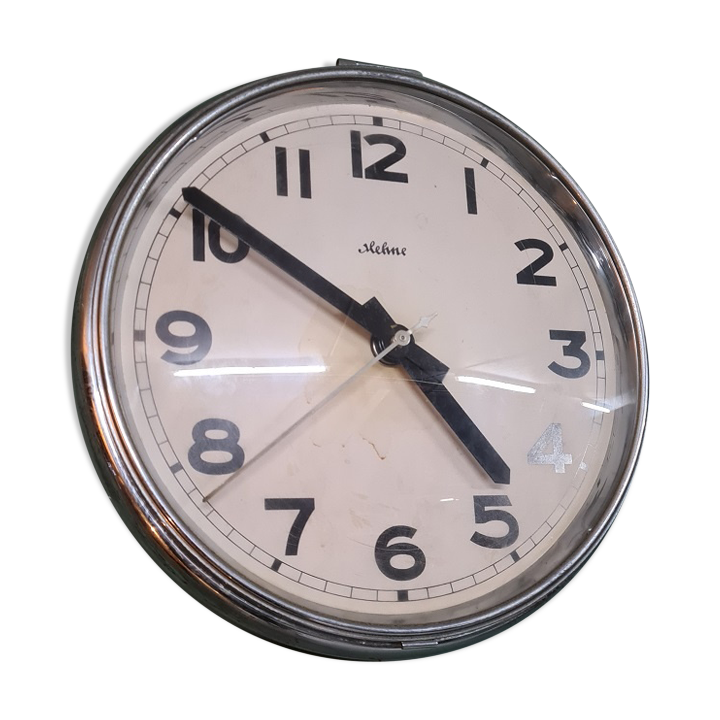 Vintage german hehne wall clock 1950