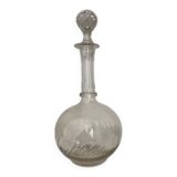 Cut crystal round carafe antique