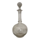 Cut crystal round carafe antique