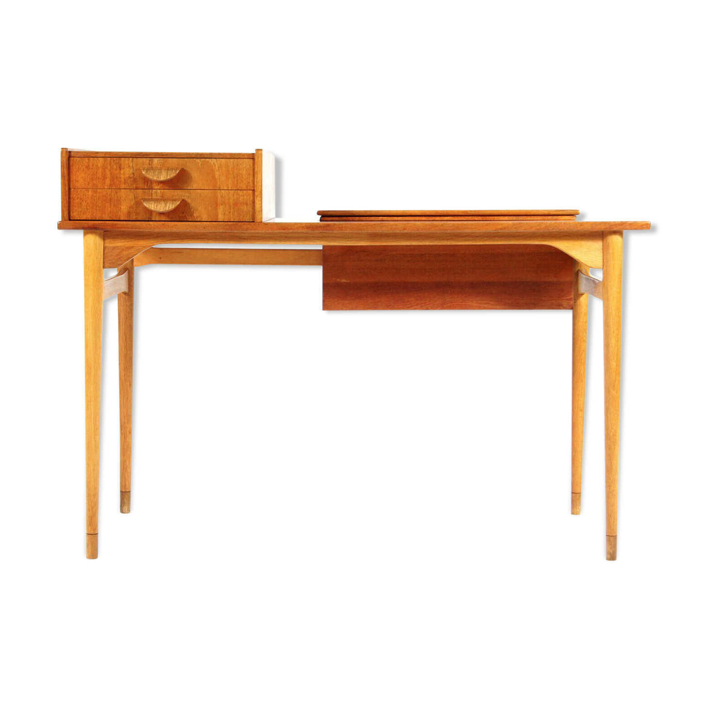 Danish vintage teak and oak desk