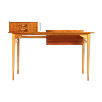 Danish vintage teak and oak desk