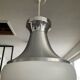 Suspension Stilux Milano en opaline des années 70
