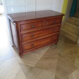 Vintage–Belle commode Louis Philippe-Style Directoire -4 tiroirs-Meriser