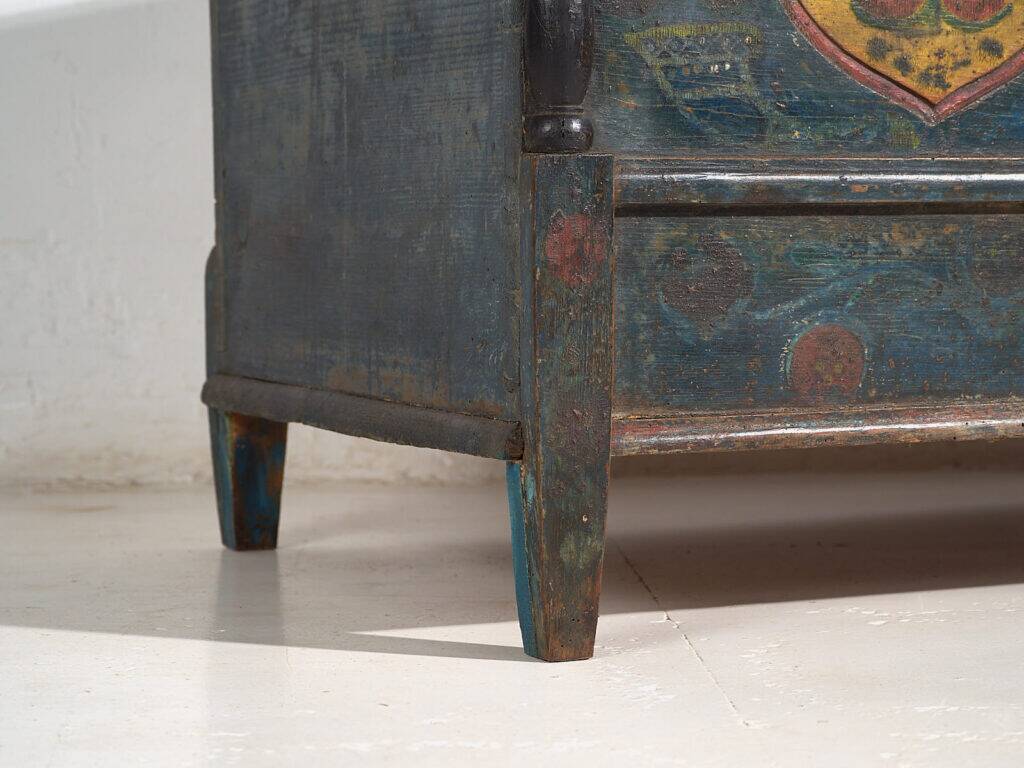 Old hand-painted mallet – Central Europe (circa 1850)