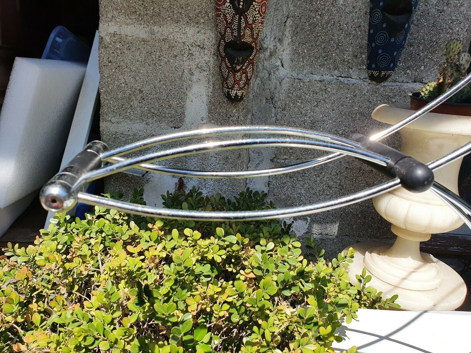 Vintage Italian chrome-articulated desk lamp from the 70s/80s