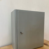 Metal pharmacy cabinet