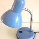 Blue metal desk lamp / vintage 70s-80s