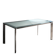 Bureau en verre ODILE DECQ avec pieds métalliques