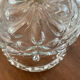 Vintage molded glass and gold metal pendant light