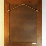Ancient solid oak mirror