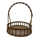 Panier en osier marron