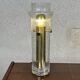 Space Age table lamp in bubbled glass and brass, 1970s