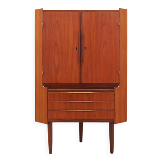 Teak corner cabinet, Danish design, 1970s, production: Denmark