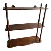 Old wooden reel shelf