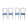 1980s Set of Four Chrome Dining Chairs, Italy
