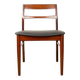 4 Danish chairs in rosewood and new leatherette by Henning Kjaernulf 1960.
