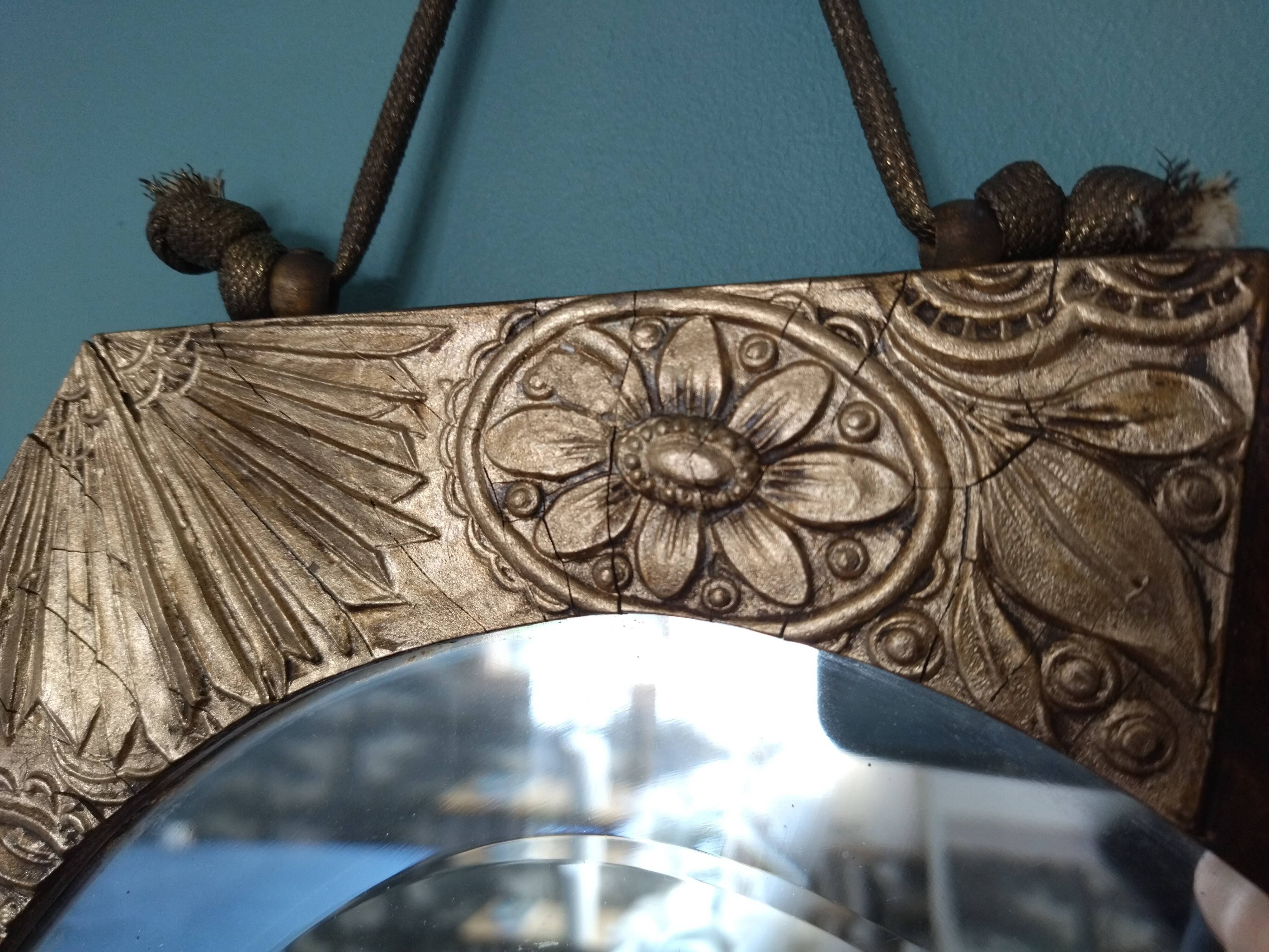 Antique mirror beveled art deco