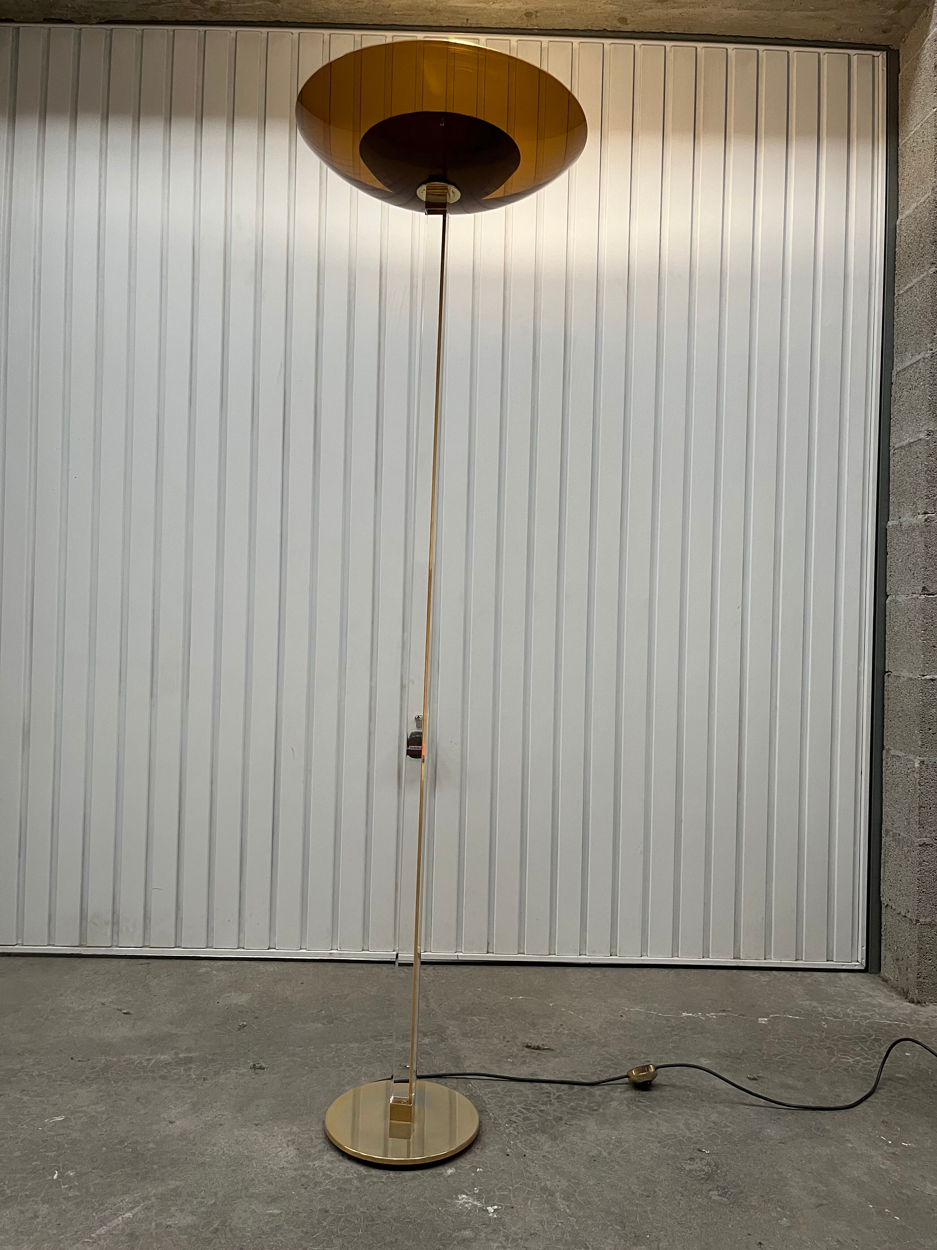 Plexi floor lamp from the 70s