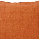 Linen cushion 50x50cm terracotta color