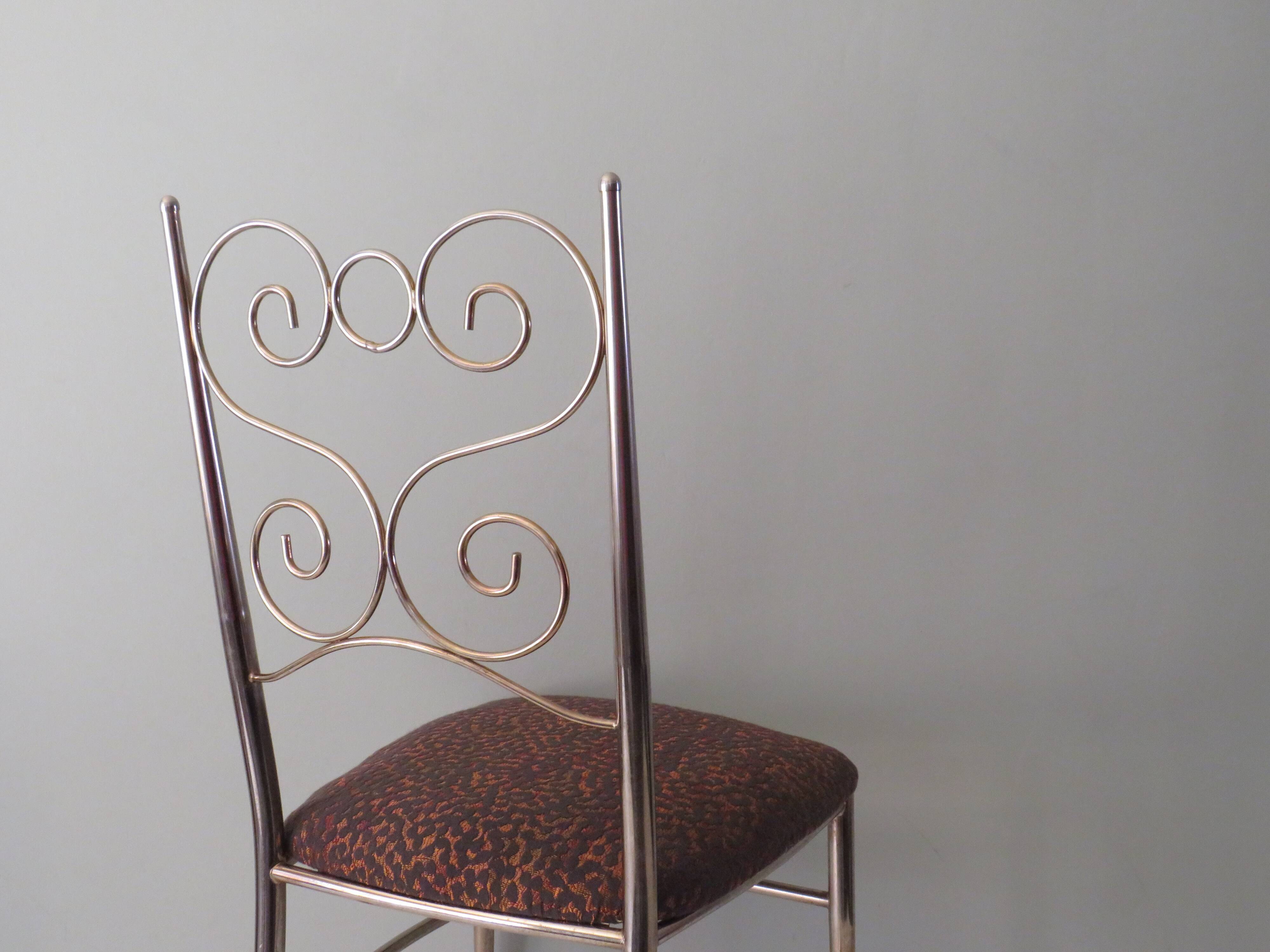 Brass chair, Italy from the 1950