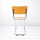 Chaise cantilever vintage métal chromé et bois
