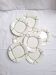 Assiettes plates St Amand modèle Bayonne blanc, vert et noir