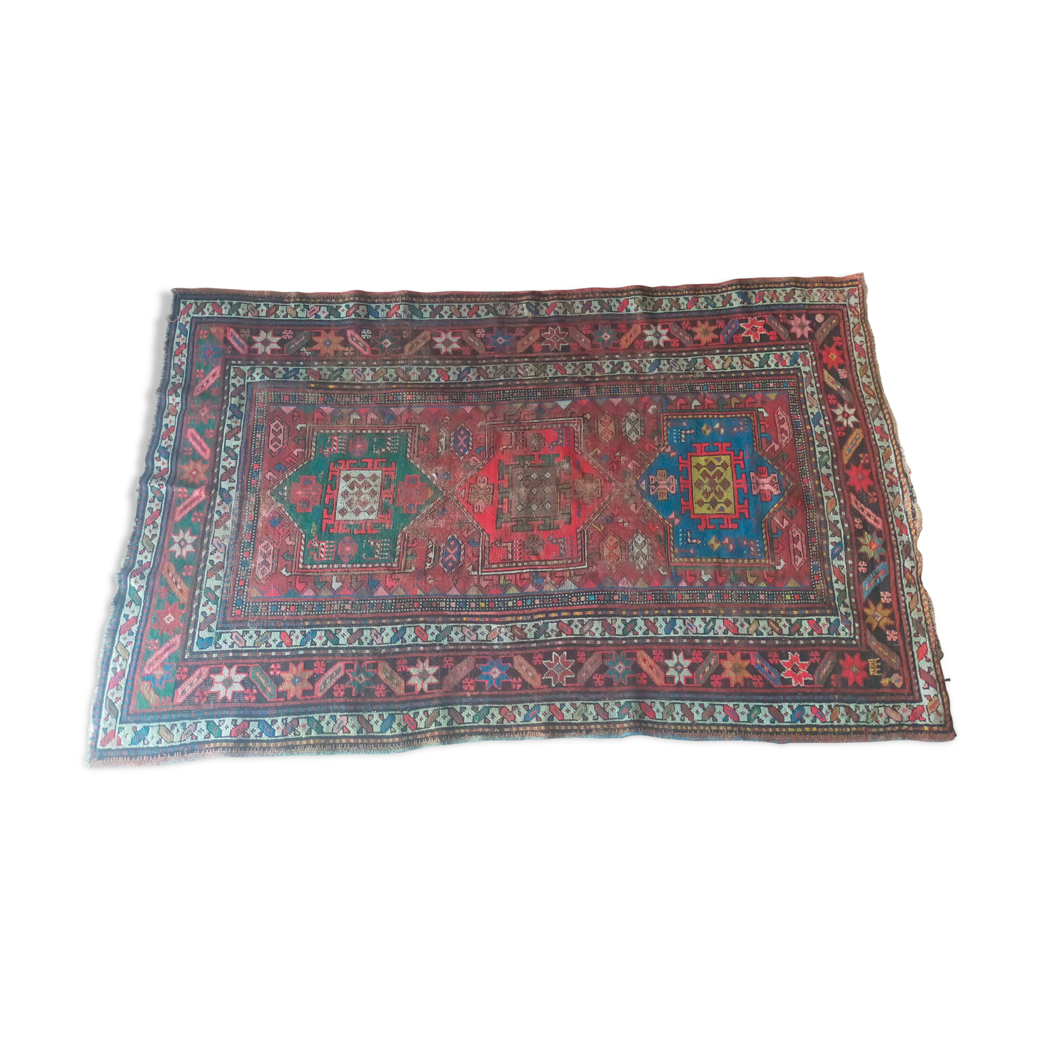 Vintage kilim carpet 197 x 130