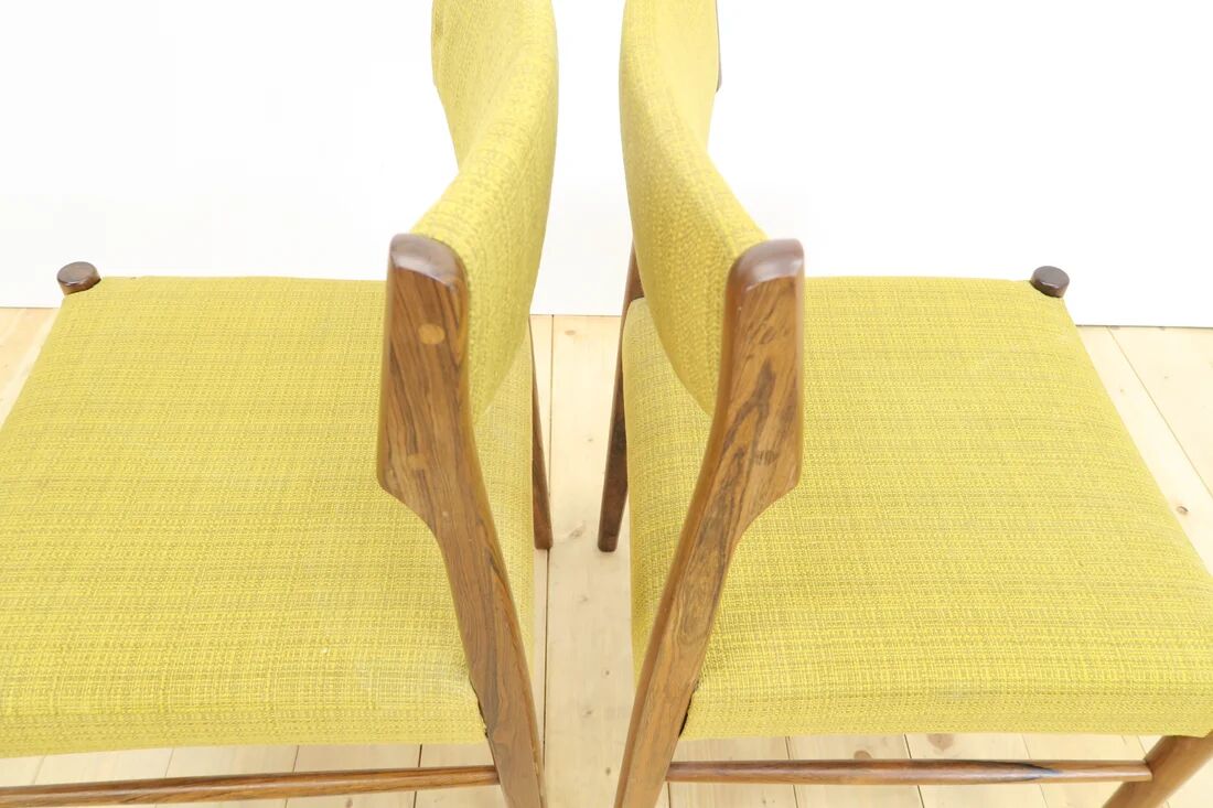 Ensemble de 8 chaises en palissandre, années 1960