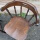 Vintage Hutten style 80s Western bistro wooden armchairs