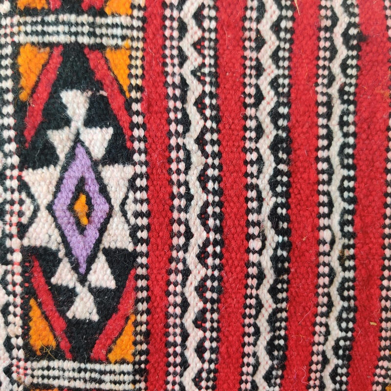 Moroccan Red Kilim Cushion