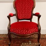 Louis XV Style Cabriolet armchair, circa 1850
