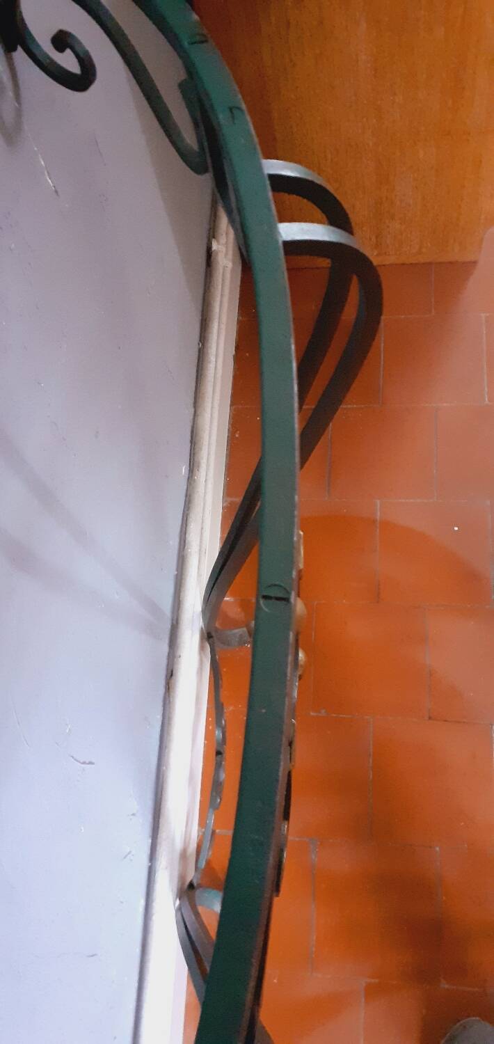 Vintage wrought iron console from the 50s